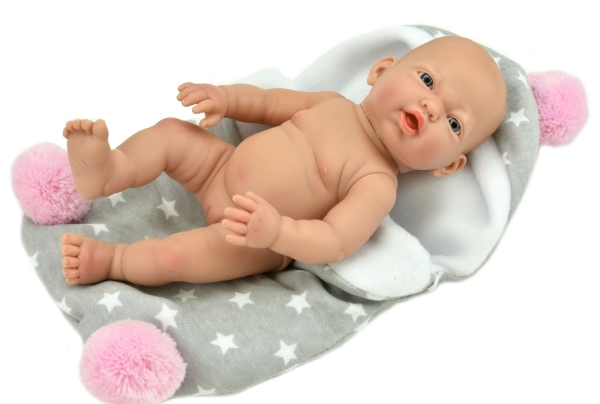 картинка испанские Пупс-мини "Новорожденная", в розовом, в конверте (в коробке), 20 см, арт. 212 интернет-магазин TuKiTu.ru